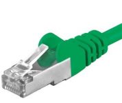 Premiumcord Patch kabel CAT6a S-FTP, RJ45-RJ45, AWG 26/7 3m zelený