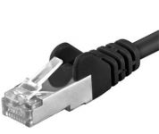Zvětšit fotografii - Premiumcord Patch kabel CAT6a S-FTP, RJ45-RJ45, AWG 26/7 1m černá