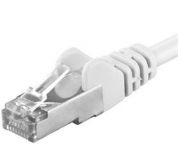 Zvětšit fotografii - Premiumcord Patch kabel CAT6a S-FTP, RJ45-RJ45, AWG 26/7 1m bílá