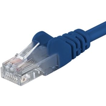 PremiumCord Patch kabel UTP RJ45-RJ45 level 5e 1,5m modrá