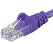 PremiumCord Patch kabel UTP RJ45-RJ45 level 5e 5m fialová