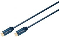 ClickTronic HQ OFC Kabel USB-C/male - USB-C/male, modrý, 1m