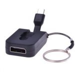 Zvětšit fotografii - PremiumCord Adaptér USB 3.1 Typ-C male na DisplayPort female,zasunovací kabel a kroužek na klíče