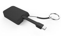 PremiumCord Adaptér USB-C male na HDMI female,zasunovací kabel a kroužek na klíče