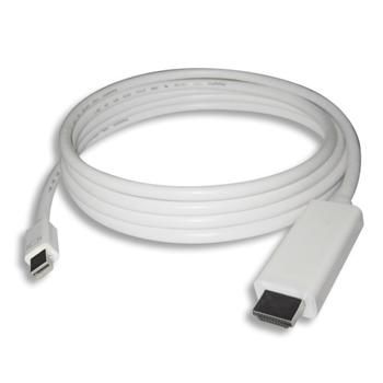 PremiumCord mini DisplayPort 1.2 na HDMI 2.0 kabel pro rozlišení 4Kx2K@60Hz, 2m