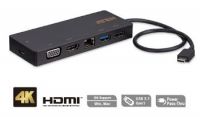 Zvětšit fotografii - ATEN USB-C Multiportová dokovací stanice HDMI, VGA, RJ45, Power Pass