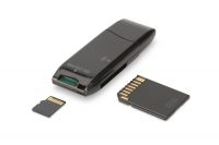 DIGITUS USB 2.0 čtečka karet mini do usb portu SDHC, MMC, MS a TransFlash