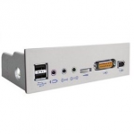 MANHATTAN Přídavný multimedia panel s porty audio/USB2.0/FW do 5.25&quot;