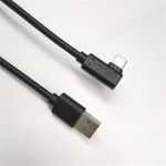 Zvětšit fotografii - PremiumCord Kabel USB typ C/M zahnutý konektor 90° - USB 3.0 A/M, 2m