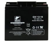 Banner GiV 12-18 baterie pro UPS, požární hlásiče, záložní světla 12V, 18Ah