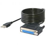 PremiumCord USB printer kabel USB na paralelní port (DB25F)
