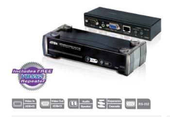 ATEN Video/Audio rozbočovač 1 PC - 8 VGA po Cat5 až 150m