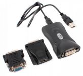 Zvětšit fotografii - PremiumCord USB 2.0 adapter na DVI + VGA (pro až 6 monitorů) HiRes