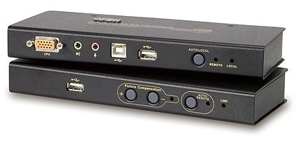 ATEN Extender PC-konzole na 250m USB+audio+flashdisk
