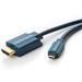 ClickTronic HQ OFC HDMI micro HDMI, zlacené, HDMI HighSpeed with Ethernet 3m
