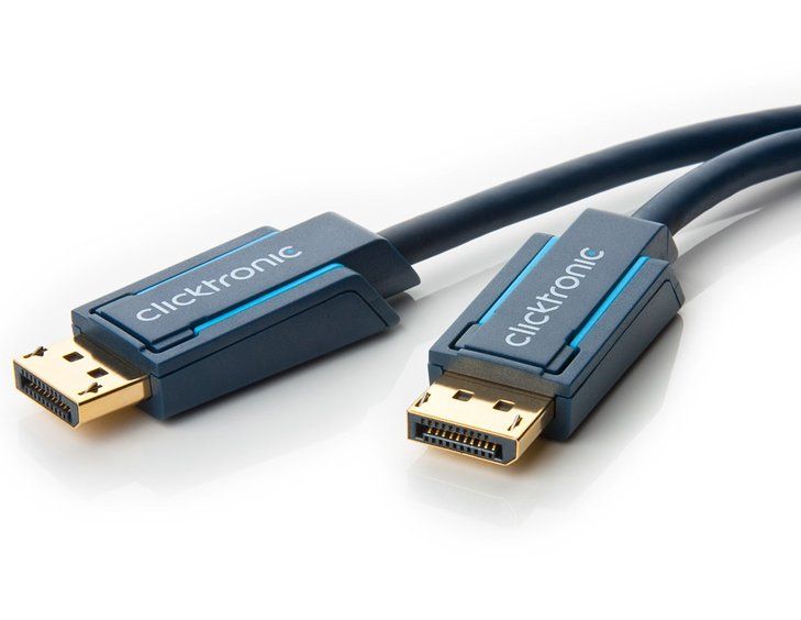 ClickTronic HQ OFC kabel DisplayPort, zlacené kon., 3D, 7.5m