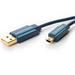ClickTronic HQ OFC USB2.0 kabel, A-B mini, 5pinů, zlacené, 3m