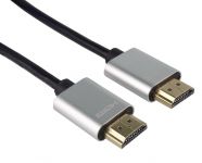 Zvětšit fotografii - PremiumCord Slim HDMI 2.0 High Speed + Ethernet kabel, zlacené konektory, 1m