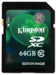 Kingston 64GB SD paměťová karta SDXC class 10