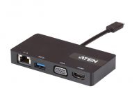 ATEN USB-C Multiportová dokovací stanice HDMI, VGA, RJ45, USB-C