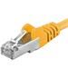 Premiumcord Patch kabel CAT6a S-FTP, RJ45-RJ45, AWG 26/7 2m žlutá