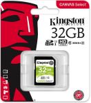Kingston 32GB Canvas Select SDHC UHS-I U1 karta Class 10 (až 80MB/s)