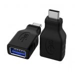 PremiumCord Adaptér USB-C/male - USB3.0  A/female, OTG, černá