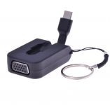 PremiumCord Adaptér USB 3.1 Typ-C male na VGA female,zasunovací kabel a kroužek na klíče