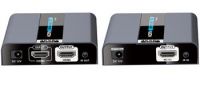 Zvětšit fotografii - PremiumCord 4Kx2K@60Hz HDMI2.0 extender na 50m přes jeden kabel Cat6/6a/7 s lokálním HDMI výstupem