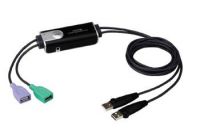 Zvětšit fotografii - ATEN 2-port USB přepínač KM (klávesnice a myši), integrované kabely