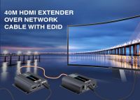 PremiumCord HDMI extender na 50m přes jeden kabel Cat6/6a/7, EDID nastavení