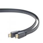 Zvětšit fotografii - PremiumCord HDMI High Speed + Ethernet plochý kabel, zlacené konektory, 5m