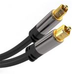 PremiumCord Kabel Toslink M/M, OD:6mm, Gold design  0,5m