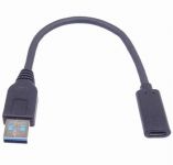 PremiumCord Adaptér USB 3.0 A/samec - USB-C/samice, USB 3.2 GEN2, 3A, 20cm