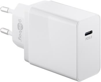 goobay Napájecí a nabíjecí adaptér 230V na USB-C PD (Fast charge) 18W, bílý