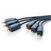ClickTronic HQ OFC 3x CINCH - 3x CINCH propojovací kabel 3m M/M RGB / YUV
