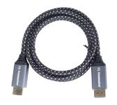 PremiumCord DisplayPort 1.4 přípojný kabel, kovové a zlacené konektory, 0,5m
