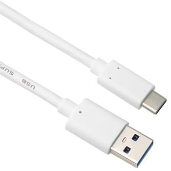 PremiumCord kabel USB-C - USB 3.0 A (USB 3.2 generation 2, 3A, 10Gbit/s) 15cm bílá
