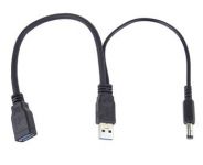Zvětšit fotografii - PremiumCord USB rozdvojovací kabel s USB3.0 a DC konektorem 5,5/2,1mm pro napájení 5V