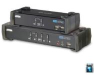 ATEN 2-port DVI KVMP USB, usb hub, audio, 1.2m kabely