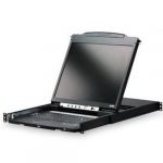 ATEN dual rail console, 19" LCD, rack 19", klávesnice, touchpad PS/2+USB