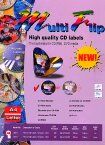 BOMA CD/DVD nálepky 50ks A4 Multi Flip LS001-HI