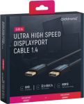 ClickTronic HQ OFC kabel DisplayPort 1.4, zlacené kon., 3D, 3m