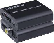 PremiumCord HDMI 4K Audio extractor s oddělením audia na stereo jack, SPDIF Toslink, RCA