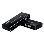 Zvětšit fotografii - PremiumCord HDMI KVM extender s 2xUSB na 60m s audiem přes jeden kabel Cat5/6