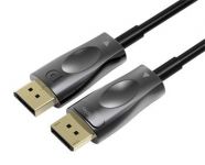 Zvětšit fotografii - PremiumCord Optický DisplayPort 1.4 přípojný kabel M/M, zlacené konekt. 25m