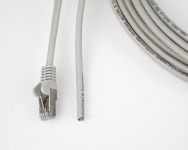 Patch kabel FTP RJ45 - volný konec, level 5e, 15m, šedá Noname