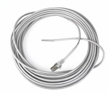 Patch kabel FTP RJ45 - volný konec, level 5e, 15m, šedá Noname